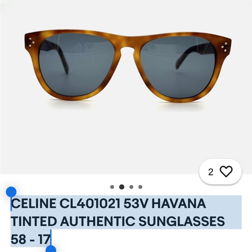 Celine Havana Tinted Sunglasses